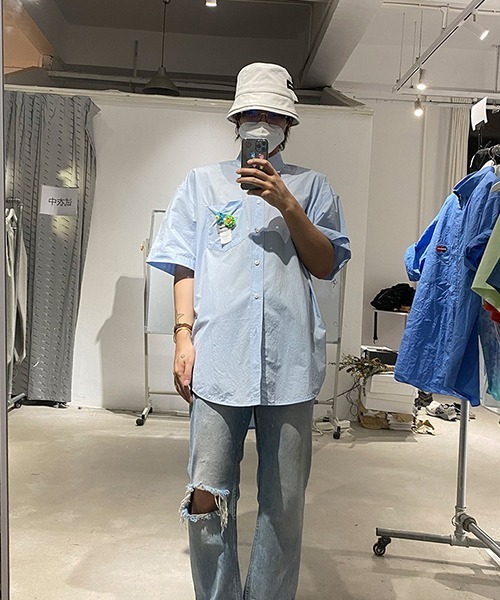 MASONPRINCE(メイソンプリンス)の「ロゴステッチ バケットハット MZ02430【DO NOT TAG】(ハット・レディース・ホワイト/ブラック/ベージュ・FREE)」の11枚目の写真