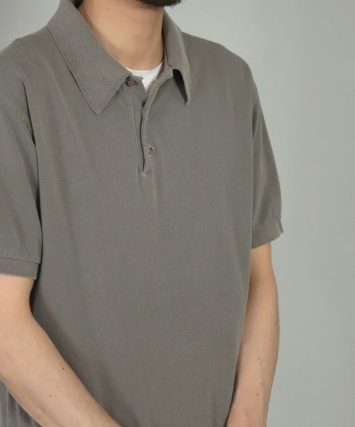 OMNIGOD（オムニゴッド）の「[OMNIGOD mens / オムニゴッド]　カノコ　ショートスリーブポロシャツ（ポロシャツ・メンズ・スミクロ・2/3/4）」の13枚目の写真