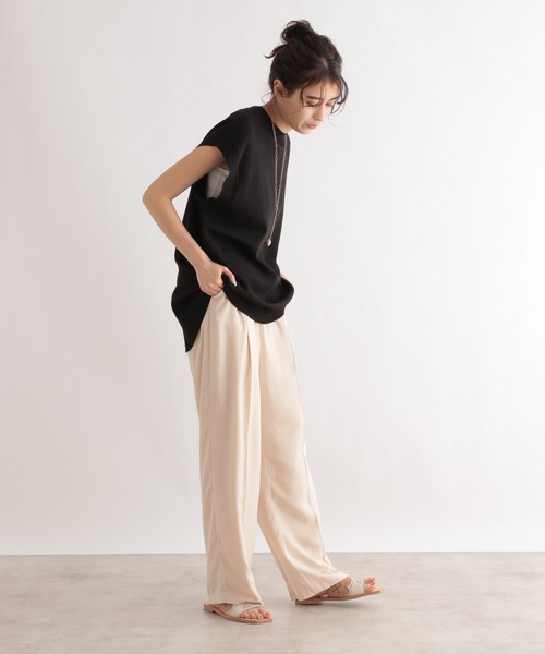 LE FOYER（ルフォワイエ）の「【一部カラーセットアップ展開】ニットベスト（ニット/セーター・レディース・アイボリー/ブラック/グレー・38）」の19枚目の写真