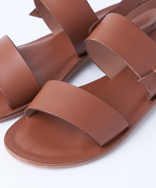 BEARDSLEY（ビアズリー）の「《FABIO RUSCONI/ファビオ・ルスコーニ》レザーサンダル（サンダル・レディース・ブラウン・38/36/37）」の4枚目の写真