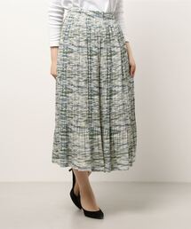 INTERPLANET | プリントシアーギャザープリーツスカート(スカート)