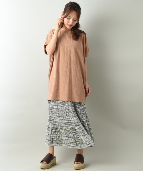 INTERPLANET（インタープラネット）の「プリントシアーギャザープリーツスカート（スカート・レディース・ブルー/オフホワイト・FREE）」の16枚目の写真