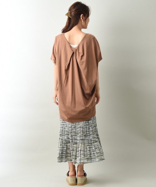 INTERPLANET（インタープラネット）の「プリントシアーギャザープリーツスカート（スカート・レディース・ブルー/オフホワイト・FREE）」の18枚目の写真