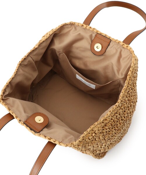 OPAQUE.CLIP（オペークドットクリップ）の「◆ペーパー合皮コンビリボントート（トートバッグ・レディース・キャメル/オフホワイト・00）」の12枚目の写真