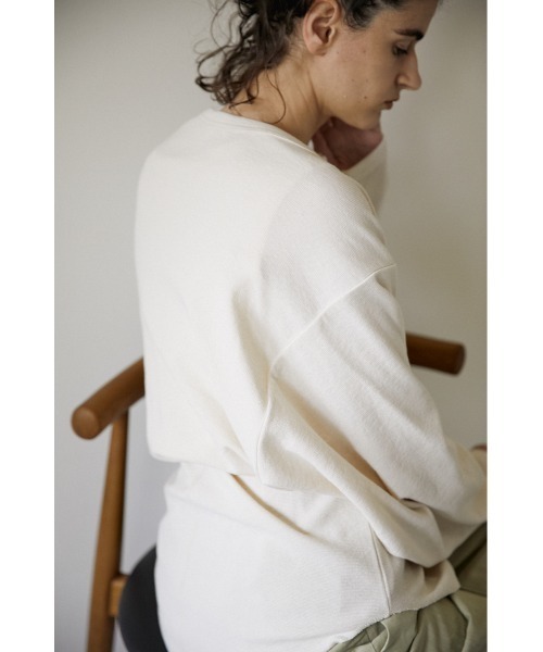 BLACK BY MOUSSY（ブラックバイマウジー）の「mini waffle bolero（ミニワッフルボレロ）（カーディガン/ボレロ・レディース・ホワイト/ベージュ/ネイビー・FREE）」の9枚目の写真