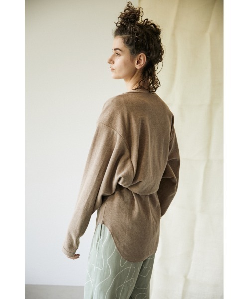 BLACK BY MOUSSY（ブラックバイマウジー）の「mini waffle bolero（ミニワッフルボレロ）（カーディガン/ボレロ・レディース・ホワイト/ベージュ/ネイビー・FREE）」の7枚目の写真