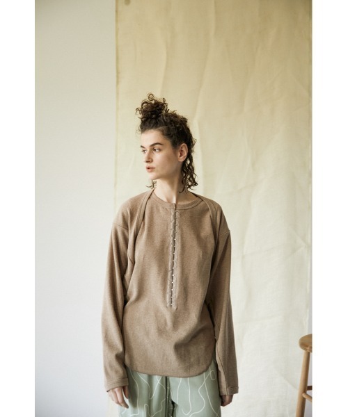 BLACK BY MOUSSY（ブラックバイマウジー）の「mini waffle bolero（ミニワッフルボレロ）（カーディガン/ボレロ・レディース・ホワイト/ベージュ/ネイビー・FREE）」の20枚目の写真