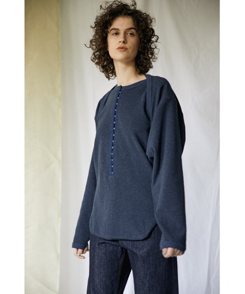 BLACK BY MOUSSY（ブラックバイマウジー）の「mini waffle bolero（ミニワッフルボレロ）（カーディガン/ボレロ・レディース・ホワイト/ベージュ/ネイビー・FREE）」の18枚目の写真