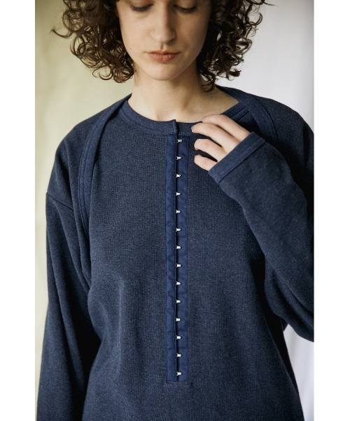 BLACK BY MOUSSY（ブラックバイマウジー）の「mini waffle bolero（ミニワッフルボレロ）（カーディガン/ボレロ・レディース・ホワイト/ベージュ/ネイビー・FREE）」の21枚目の写真