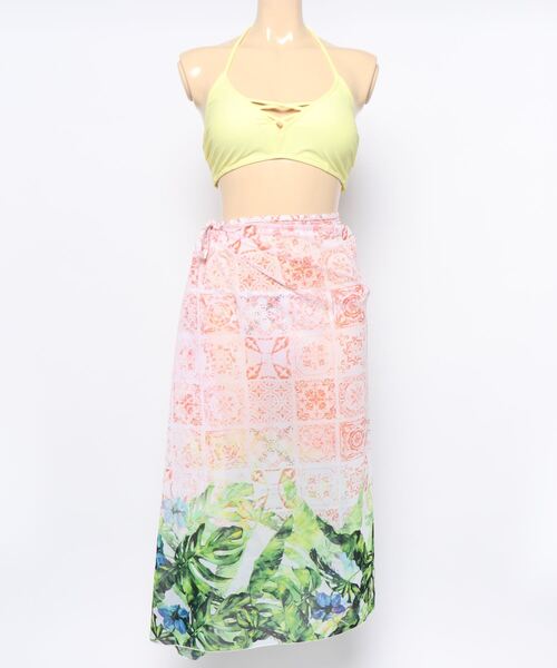 【RESPIRO/レスピロ】ﾀｲﾙﾘｰﾌ　パレオセット水着　花柄　ビキニ