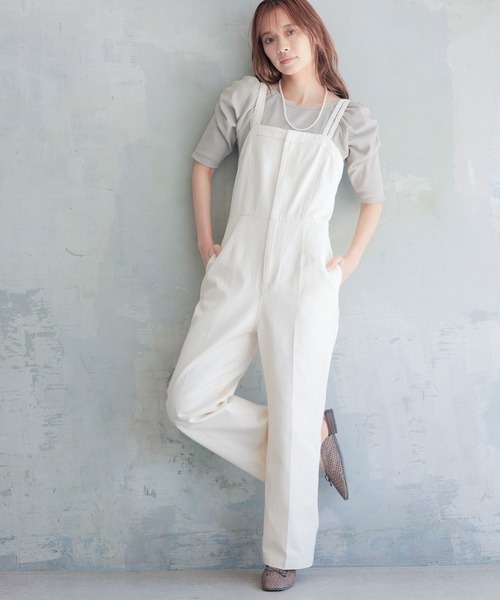 mysty woman（ミスティウーマン）の「パワショル2WAYショートスリーブ 950570（Tシャツ/カットソー・レディース・ブラック/オフホワイト/カーキ/ライトベージュ・FREE）」の5枚目の写真