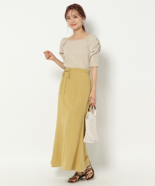 mysty woman（ミスティウーマン）の「パワショル2WAYショートスリーブ 950570（Tシャツ/カットソー・レディース・ブラック/オフホワイト/カーキ/ライトベージュ・FREE）」の20枚目の写真