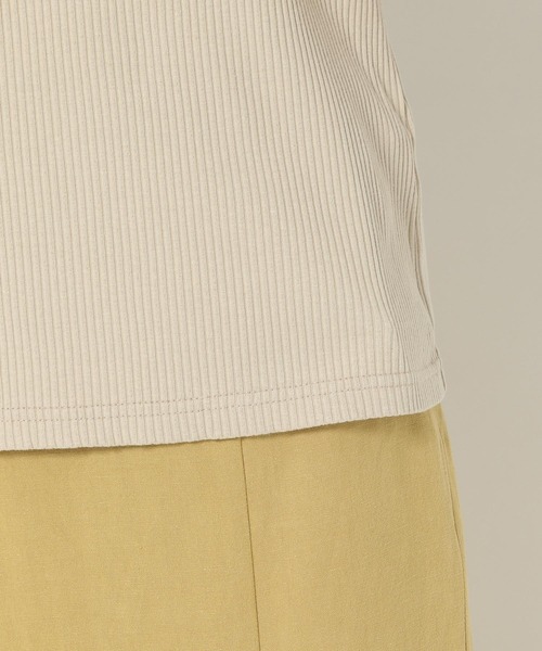 mysty woman（ミスティウーマン）の「パワショル2WAYショートスリーブ 950570（Tシャツ/カットソー・レディース・ブラック/オフホワイト/カーキ/ライトベージュ・FREE）」の21枚目の写真