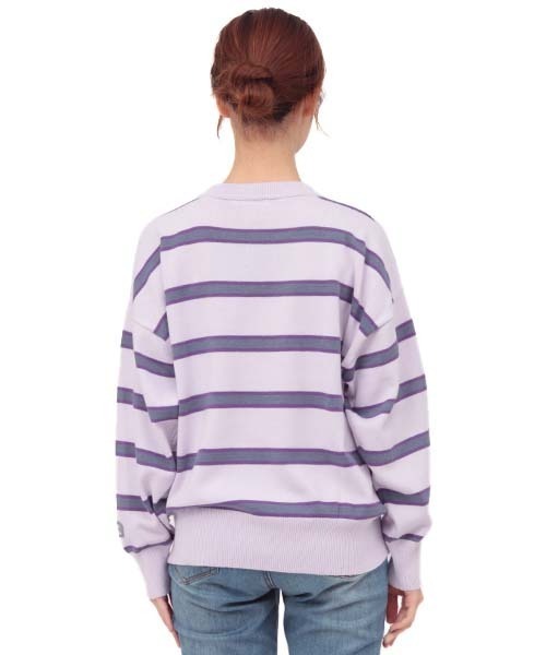 チチカカ（チチカカ）の「ヴィンテージボーダーニットプルオーバー（ニット/セーター・レディース・パープル/グレー/グリーン・FREE）」の11枚目の写真