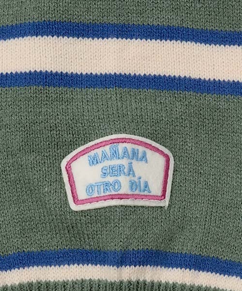 チチカカ（チチカカ）の「ヴィンテージボーダーニットプルオーバー（ニット/セーター・レディース・パープル/グレー/グリーン・FREE）」の16枚目の写真
