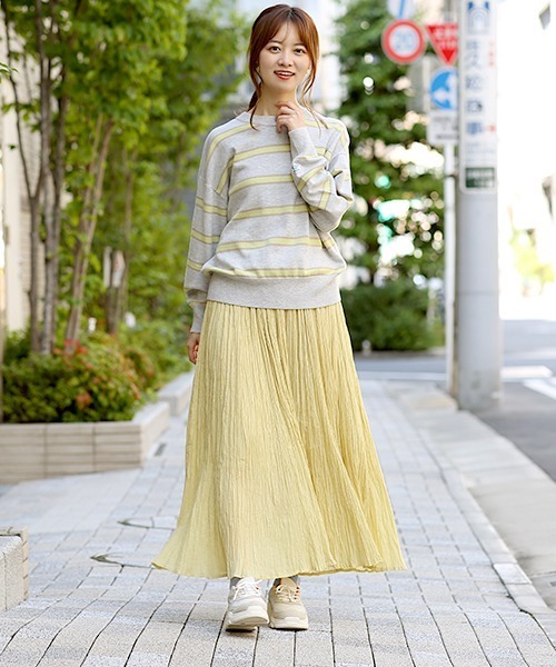 チチカカ（チチカカ）の「ヴィンテージボーダーニットプルオーバー（ニット/セーター・レディース・パープル/グレー/グリーン・FREE）」の21枚目の写真