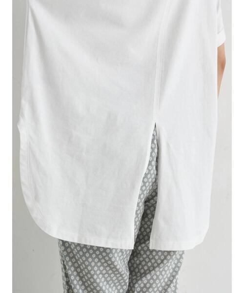 earth music&ecology(アースミュージックアンドエコロジー)の「All the flowers ドルマンチュニック *(Tシャツ/カットソー・レディース・ブラック/オフホワイト・FREE)」の14枚目の写真