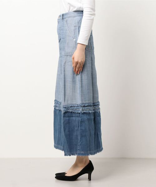 ライチ(ライチ)の「vingtrois/998-54147(デニムスカート・レディース・ブルー/ネイビー・FREE)」の10枚目の写真