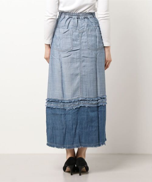 ライチ(ライチ)の「vingtrois/998-54147(デニムスカート・レディース・ブルー/ネイビー・FREE)」の11枚目の写真