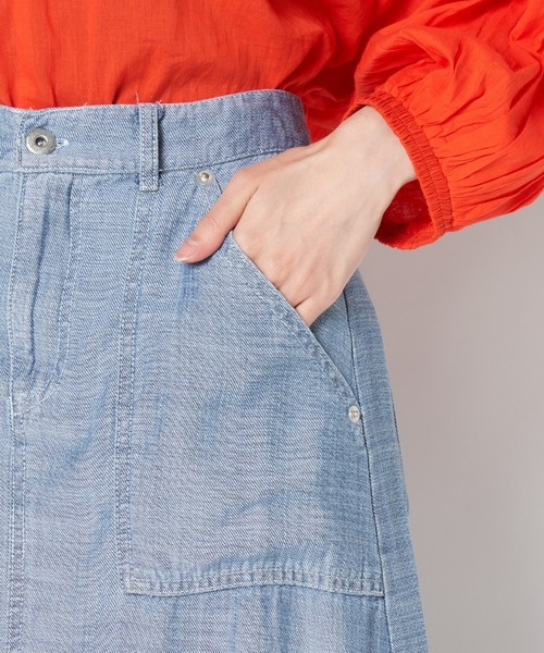 ライチ(ライチ)の「vingtrois/998-54147(デニムスカート・レディース・ブルー/ネイビー・FREE)」の6枚目の写真