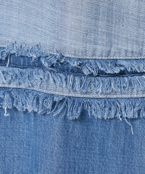 ライチ(ライチ)の「vingtrois/998-54147(デニムスカート・レディース・ブルー/ネイビー・FREE)」の9枚目の写真