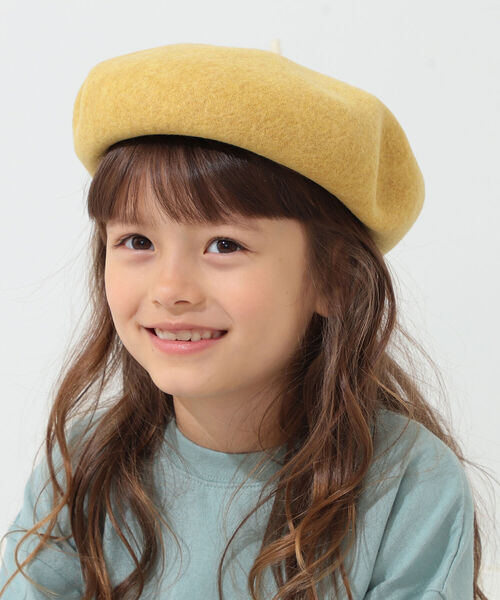 こども ビームス（コドモビームス）の「INFIELDER DESIGN × こども ビームス / 配色 チョビ ベレー帽 (S～M)（ハンチング/ベレー帽・キッズ・グレー/オフホワイト/ピンク/ライトブラウン/ケリー/イエロー系その他5/ネイビー・S(約49cm）/M(約52cm））」の6枚目の写真