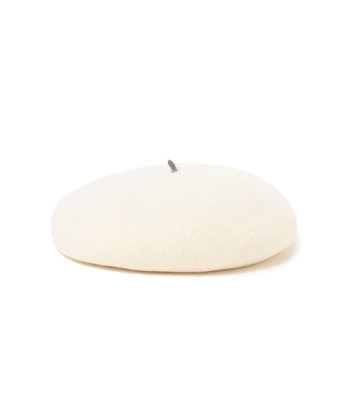 こども ビームス（コドモビームス）の「INFIELDER DESIGN × こども ビームス / 配色 チョビ ベレー帽 (S～M)（ハンチング/ベレー帽・キッズ・グレー/オフホワイト/ピンク/ライトブラウン/ケリー/イエロー系その他5/ネイビー・S(約49cm）/M(約52cm））」の9枚目の写真