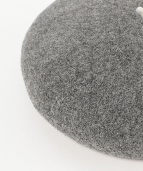 こども ビームス（コドモビームス）の「INFIELDER DESIGN × こども ビームス / 配色 チョビ ベレー帽 (S～M)（ハンチング/ベレー帽・キッズ・グレー/オフホワイト/ピンク/ライトブラウン/ケリー/イエロー系その他5/ネイビー・S(約49cm）/M(約52cm））」の12枚目の写真