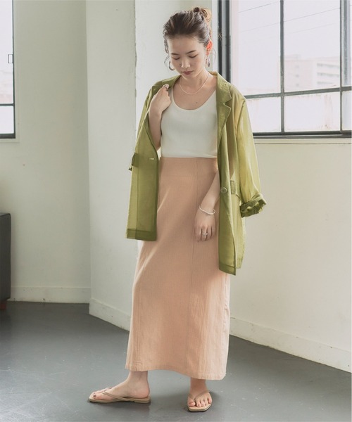 titivate（ティティベイト）の「ﾃｰﾗｰﾄﾞｼｱｰｼﾞｬｹｯﾄ（テーラードジャケット・レディース・ブラウン/ピンク/グリーン・S/M）」の6枚目の写真