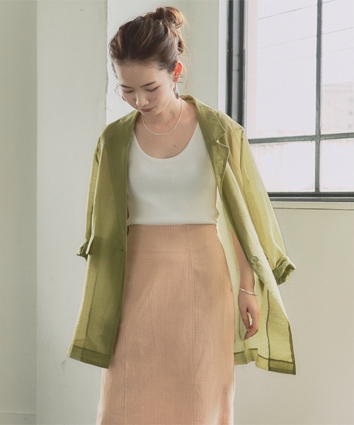 titivate（ティティベイト）の「ﾃｰﾗｰﾄﾞｼｱｰｼﾞｬｹｯﾄ（テーラードジャケット・レディース・ブラウン/ピンク/グリーン・S/M）」の10枚目の写真