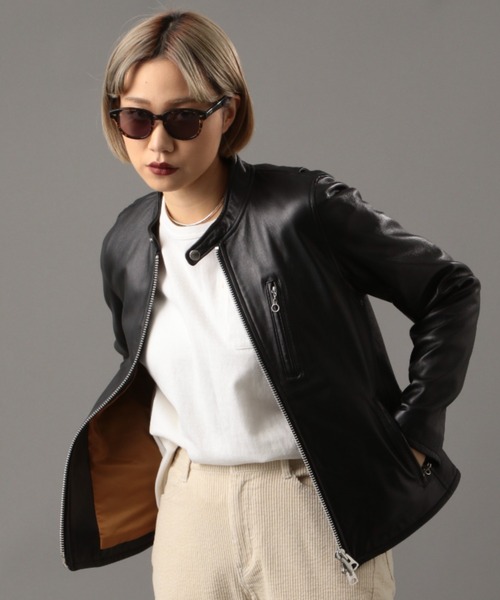 Retro Grade（レトログレード）の「【RETRO GRADE】 レトログレード/ SINGLE RIDERS/ シングルライダース（ライダースジャケット・レディース・ブラック・MEDIUM/X-SMALL/SMALL/LARGE/X-LARGE）」の2枚目の写真