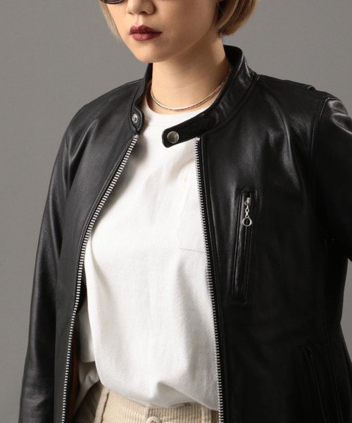 Retro Grade（レトログレード）の「【RETRO GRADE】 レトログレード/ SINGLE RIDERS/ シングルライダース（ライダースジャケット・レディース・ブラック・MEDIUM/X-SMALL/SMALL/LARGE/X-LARGE）」の7枚目の写真