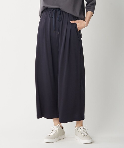 J.PRESS(ジェイプレス)の「【洗える】EKIAN ポンチジャージー ワイドパンツ(その他パンツ・レディース・グレー系/ネイビー系/ワイン系・11/9/7)」の3枚目の写真