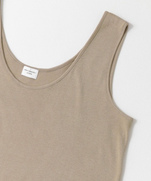 URBAN RESEARCH DOORS(アーバンリサーチドアーズ)の「タンクトップワンピース(ワンピース・レディース・チャコールグレー/グレー系その他/オフホワイト・ONE)」の6枚目の写真