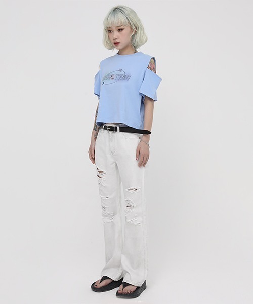 【美品】ch!iii チー×ファーストハンド・コラボ・フレアデニムパンツ・38 Ch!iii BAG（チーバック）の「chiiii/チー Chiiii FLARE DENIM