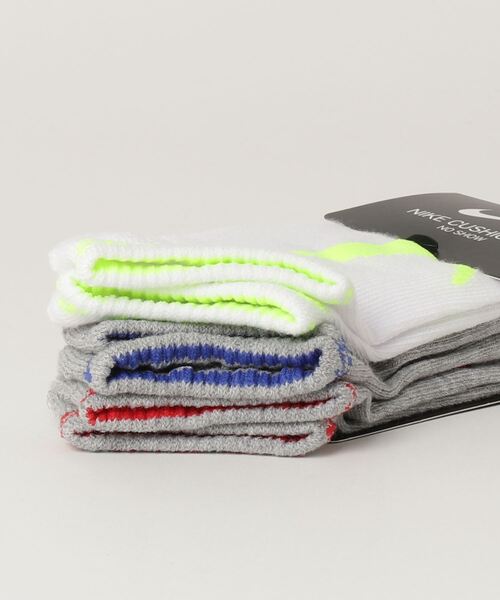 NIKE（ナイキ）の「NIKE/ナイキ SIMPLE SWOOSH HBR NO SHOW 3PK/シンプル スウォッシュ HBR ショー 3PK（ソックス/靴下・キッズ・ブラック系その他/グレー系その他/マルチ・17-21cm）」の13枚目の写真