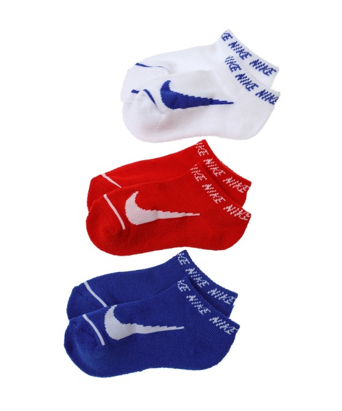 NIKE（ナイキ）の「NIKE/ナイキ SIMPLE SWOOSH HBR NO SHOW 3PK/シンプル スウォッシュ HBR ショー 3PK（ソックス/靴下・キッズ・ブラック系その他/グレー系その他/マルチ・17-21cm）」の3枚目の写真