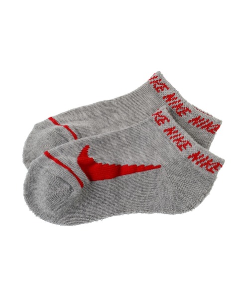 NIKE（ナイキ）の「NIKE/ナイキ SIMPLE SWOOSH HBR NO SHOW 3PK/シンプル スウォッシュ HBR ショー 3PK（ソックス/靴下・キッズ・ブラック系その他/グレー系その他/マルチ・17-21cm）」の4枚目の写真