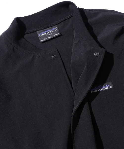 THOUSAND MILE（サウザンドマイル）の「THOUSAND MILE/サウザンドマイル WAVE STADIUM SET UP ブルゾン/パンツ/サコッシュ３点セット/セットアップ（ブルゾン・メンズ・ブラック・XL/M/L）」の10枚目の写真