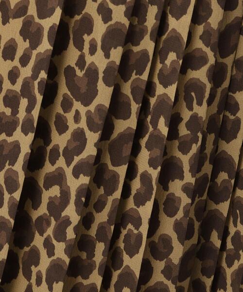 UNTITLED（アンタイトル）の「◆レオパードプリントプリーツスカート【洗える】（スカート・レディース・ベージュ系その他/ライトグレー系・02/03/01/00）」の10枚目の写真