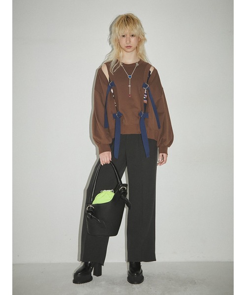 PAMEO POSE（パメオポーズ）の「Perfect Trousers（スラックス・レディース・カーキ/グレー/ブラック・LARGE/SMALL）」の18枚目の写真