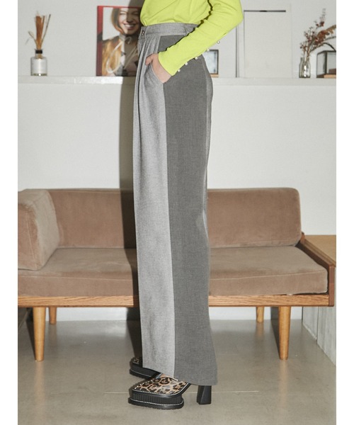 PAMEO POSE（パメオポーズ）の「Perfect Trousers（スラックス・レディース・カーキ/グレー/ブラック・LARGE/SMALL）」の21枚目の写真