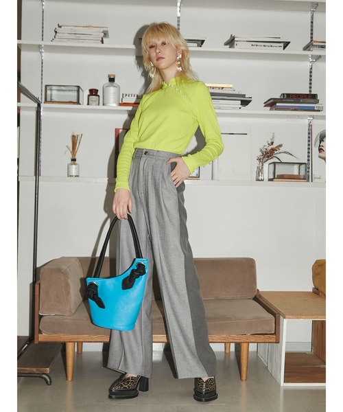 PAMEO POSE（パメオポーズ）の「Perfect Trousers（スラックス・レディース・カーキ/グレー/ブラック・LARGE/SMALL）」の10枚目の写真