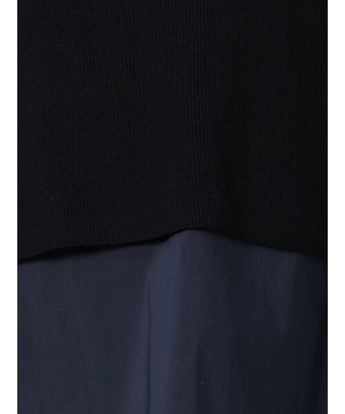 ELENDEEK（エレンディーク）の「アクセントブラウスセットニット（ニット/セーター・レディース・ベージュ/ネイビー/オフホワイト・FREE）」の4枚目の写真