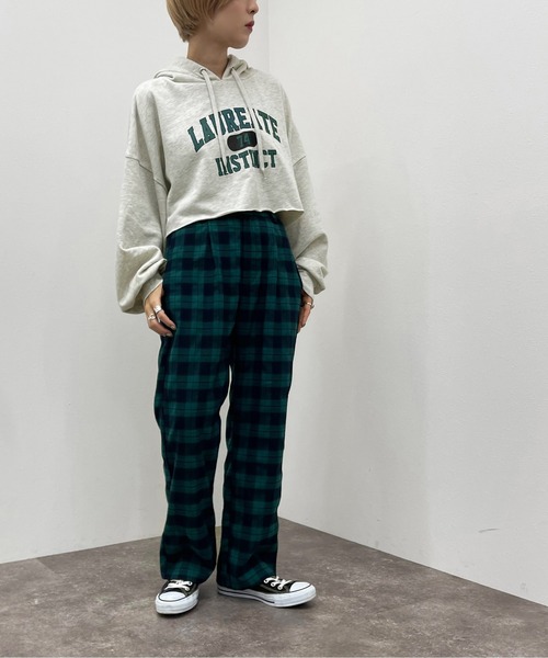 apres jour mignon(アプレジュールミニョン)の「チェック柄パンツ【ZOZOTOWN限定アイテム】(その他パンツ・レディース・ネイビー/グリーン系その他/ブラック系その他・SMALL/X-LARGE/MEDIUM)」の8枚目の写真