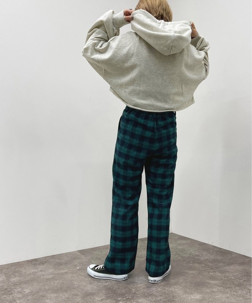 apres jour mignon(アプレジュールミニョン)の「チェック柄パンツ【ZOZOTOWN限定アイテム】(その他パンツ・レディース・ネイビー/グリーン系その他/ブラック系その他・SMALL/X-LARGE/MEDIUM)」の9枚目の写真