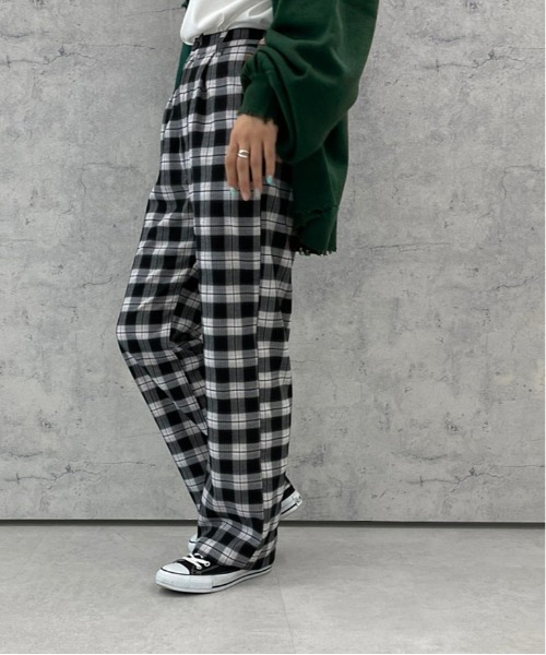 apres jour mignon(アプレジュールミニョン)の「チェック柄パンツ【ZOZOTOWN限定アイテム】(その他パンツ・レディース・ネイビー/グリーン系その他/ブラック系その他・SMALL/X-LARGE/MEDIUM)」の20枚目の写真