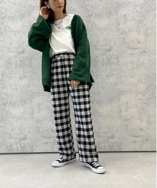 apres jour mignon(アプレジュールミニョン)の「チェック柄パンツ【ZOZOTOWN限定アイテム】(その他パンツ・レディース・ネイビー/グリーン系その他/ブラック系その他・SMALL/X-LARGE/MEDIUM)」の18枚目の写真