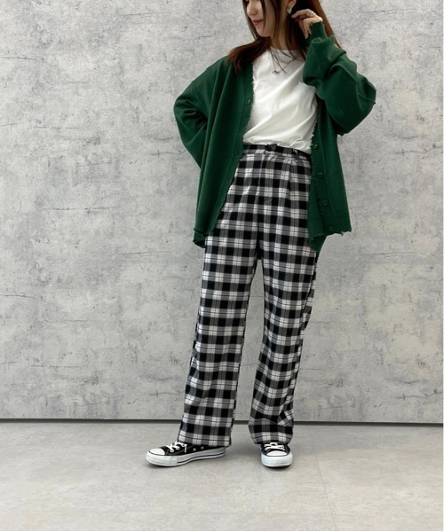 apres jour mignon(アプレジュールミニョン)の「チェック柄パンツ【ZOZOTOWN限定アイテム】(その他パンツ・レディース・ネイビー/グリーン系その他/ブラック系その他・SMALL/X-LARGE/MEDIUM)」の17枚目の写真