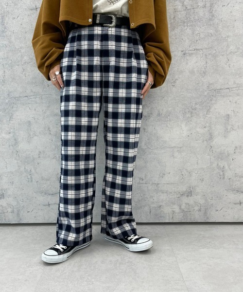 apres jour mignon(アプレジュールミニョン)の「チェック柄パンツ【ZOZOTOWN限定アイテム】(その他パンツ・レディース・ネイビー/グリーン系その他/ブラック系その他・SMALL/X-LARGE/MEDIUM)」の15枚目の写真